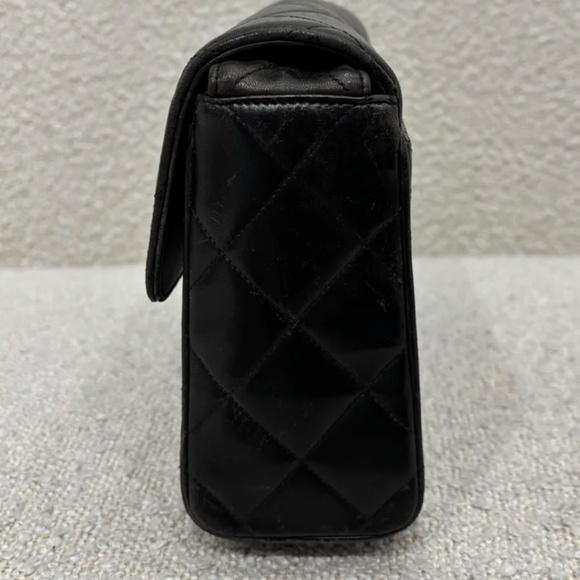 Authentic Pre-Owned CHANEL CC Mark Matelasse Shoulder Bag Lambskin Leather Brown - Picture 3 of 16